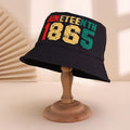 Men's And Women's Multi-purpose Printed Letter-shaped Yellow Duck Style Casual Fisherman Hat With Dual Sides, Suitable For Beer Festival Parties And Gatherings.
