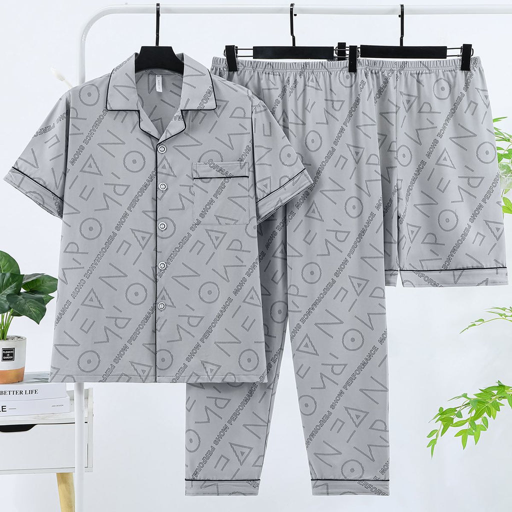 Men's Summer Short-sleeve Pants For Spring And Autumn