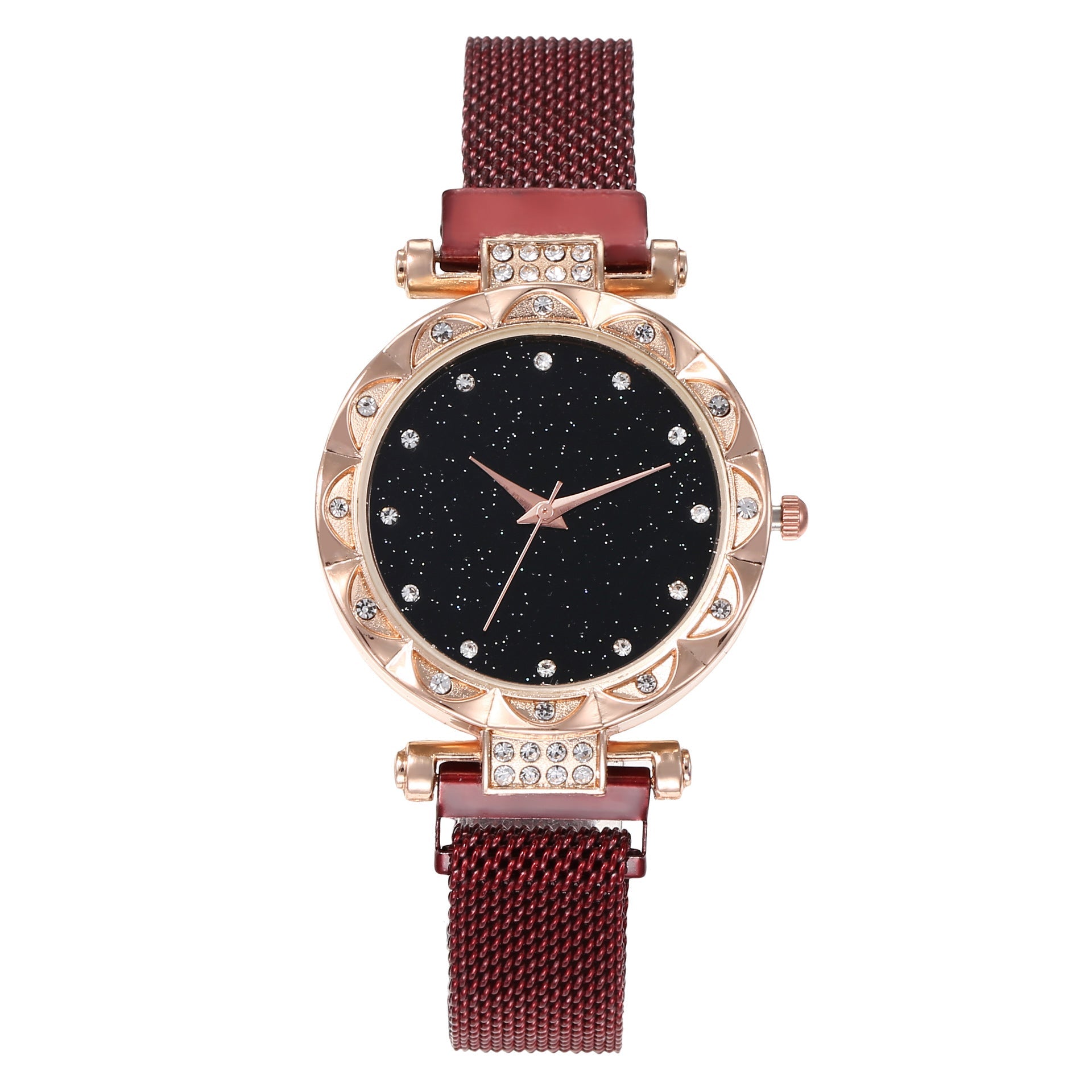 Magnetic Strap Set Womens Quartz Wristwatch
