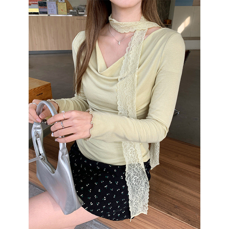 Fitted Waist For A Slimming Effect With An Asymmetrical Long-sleeve Design