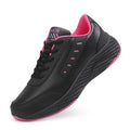Leather Women's Shoes Casual Sneaker Round Toe Flat Heel Women's Running Shoes