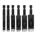 Leather Hole Punch Tool Set   6 Pcs Drill Bits 3 16  1 4  5 16  3 8  7 16  1 2    High Precision Leather Punch Tool for Belts Fabric and Crafts   Durable Carbon Steel Sharp and Efficient