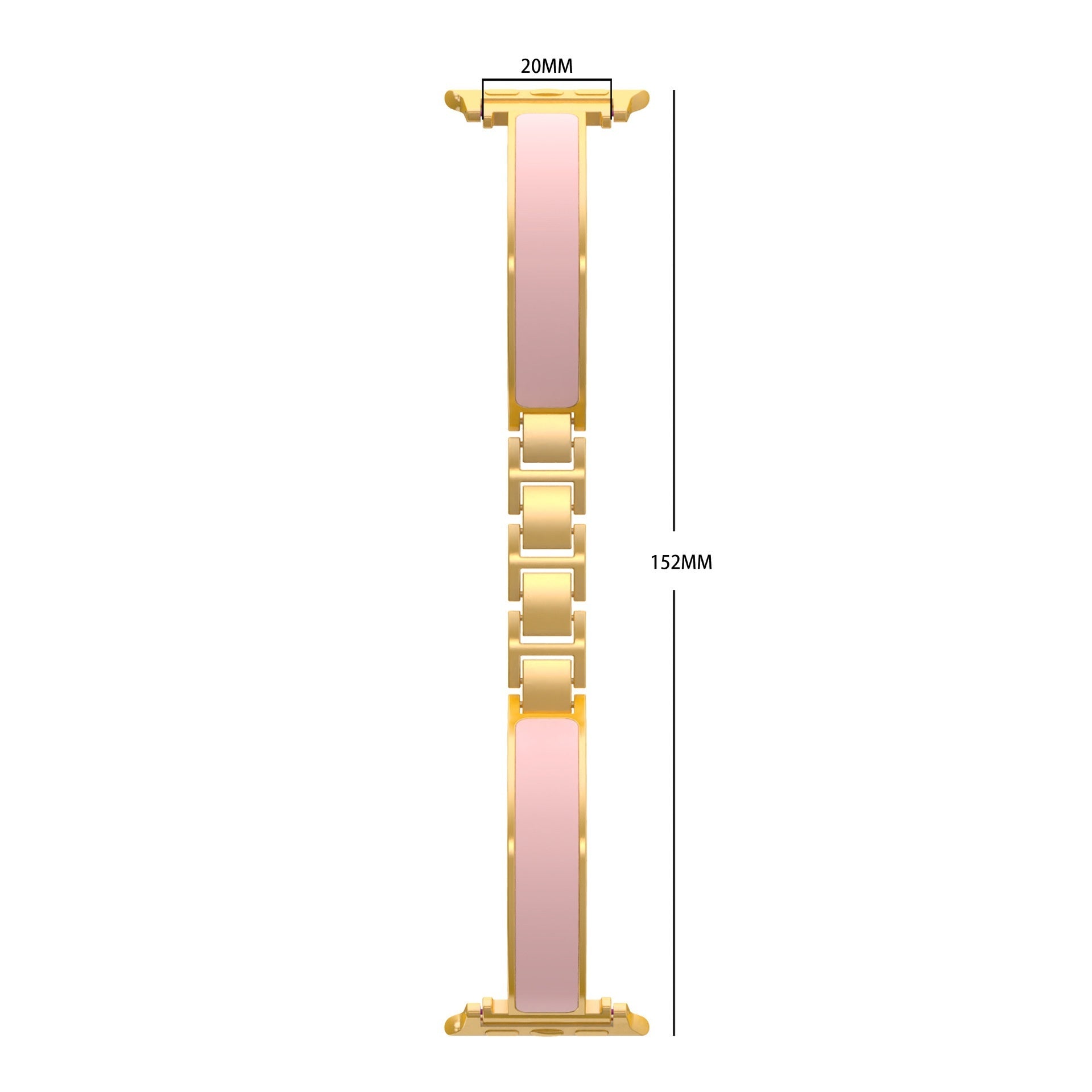Chanel-style Bracelet-style Metal-link Watch Strap