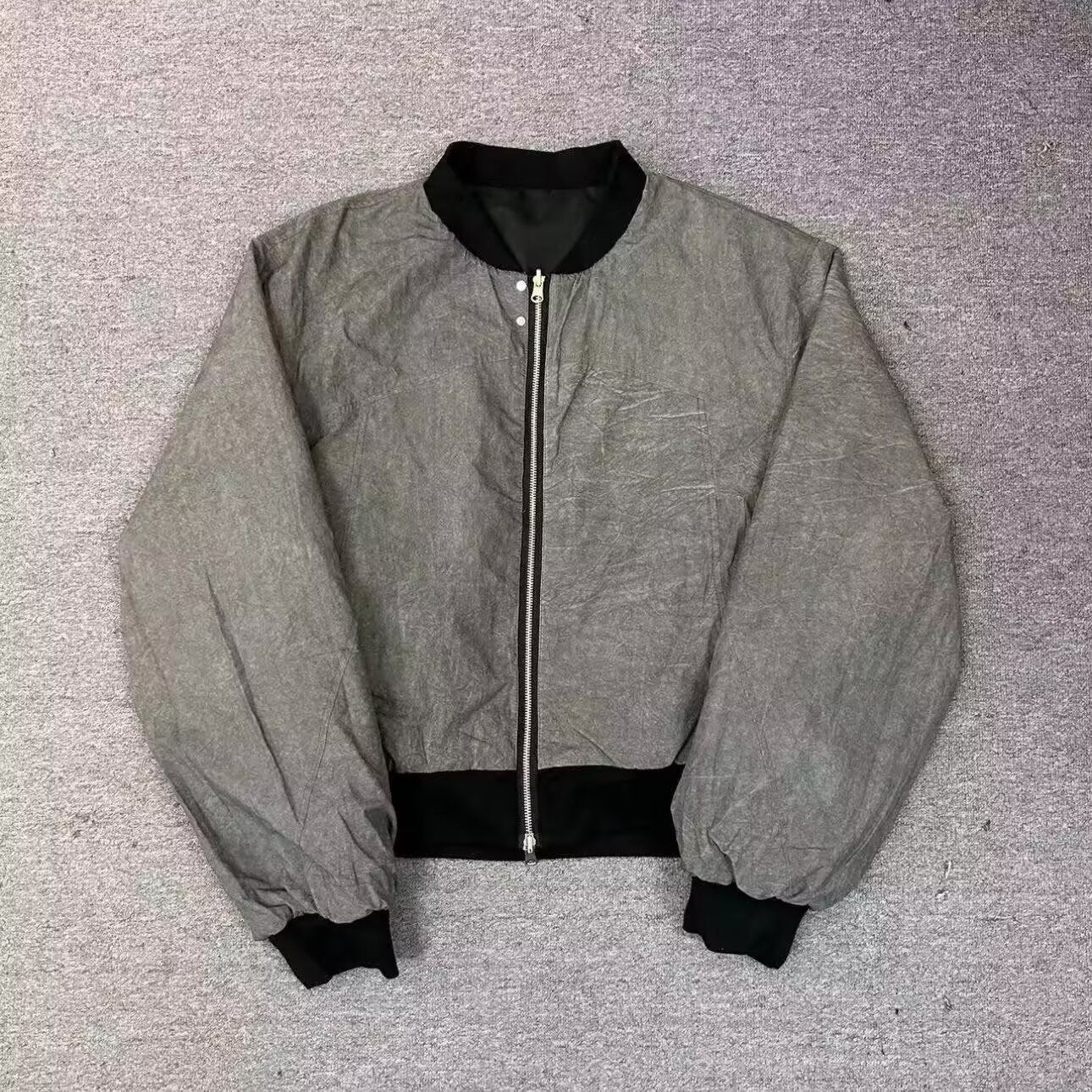Short Double-sided Niche Retro Design Casual Baseball Collar Jacket