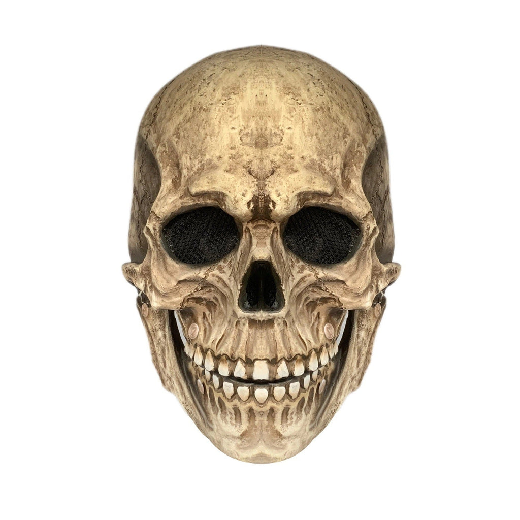 Halloween Movable Mouth Skull Mask Full Head Helmet