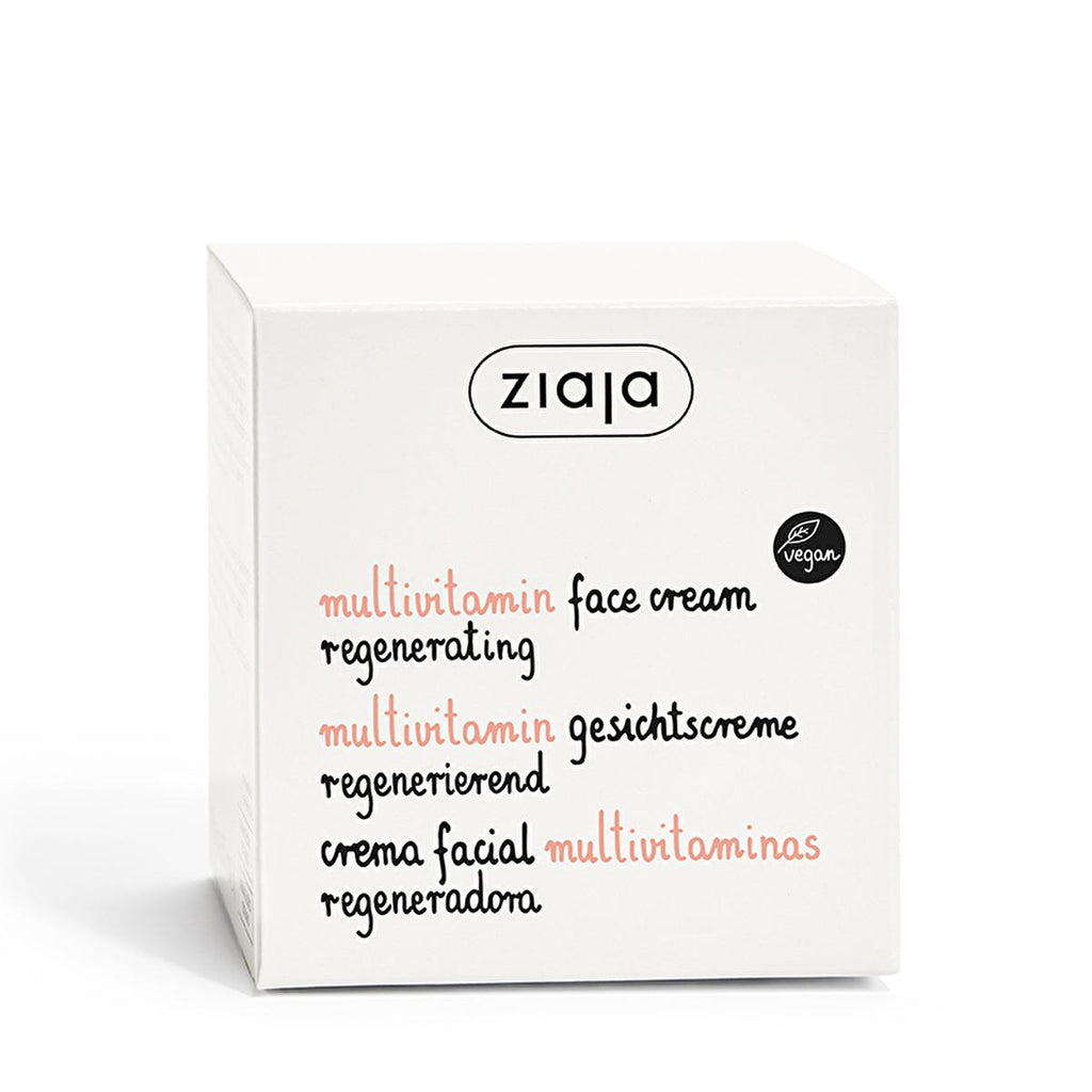 Ziaja Multivitamin Face Cream: Anti-Aging Moisturizer for Mature Skin - Vegan, Natural Skincare for Wrinkle Reduction, Hydration & Improved Elasticity