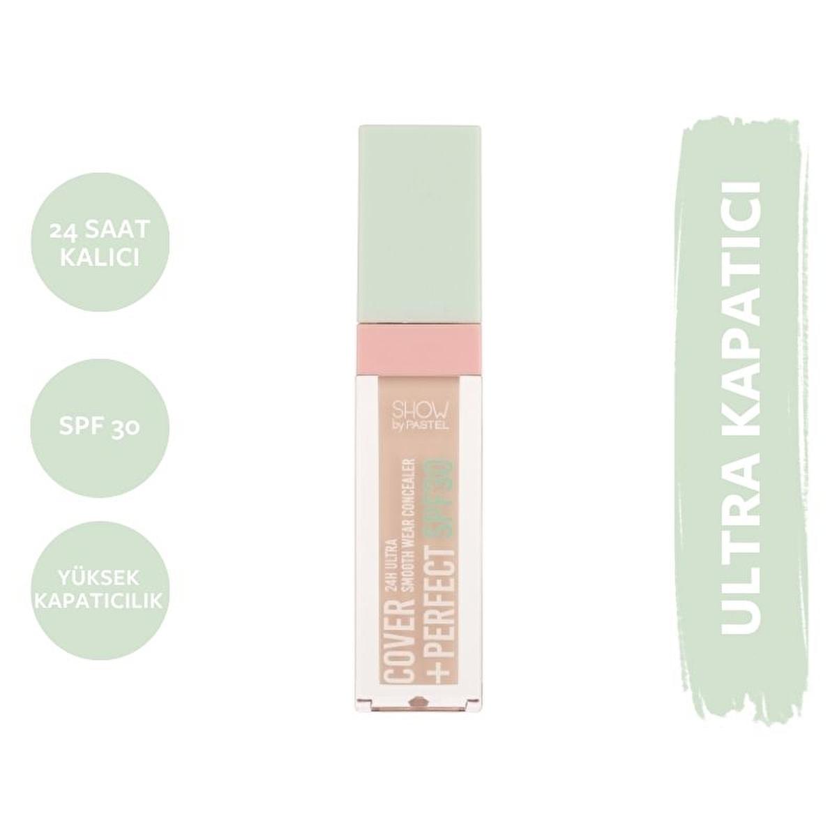 Show by Pastel Cover+Perfect Concealer SPF30 - High Coverage, Moisturizing, Long Lasting - Blemish & Dark Circle Concealer - 301 Fair
