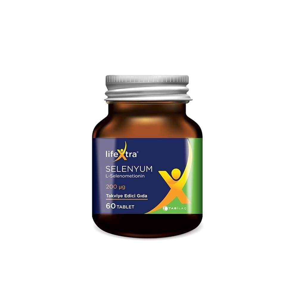 LifeXtra Selenium Supplement for Adults and Pre-Teens - 200 mcg, 60 Tablets, Immune System Support