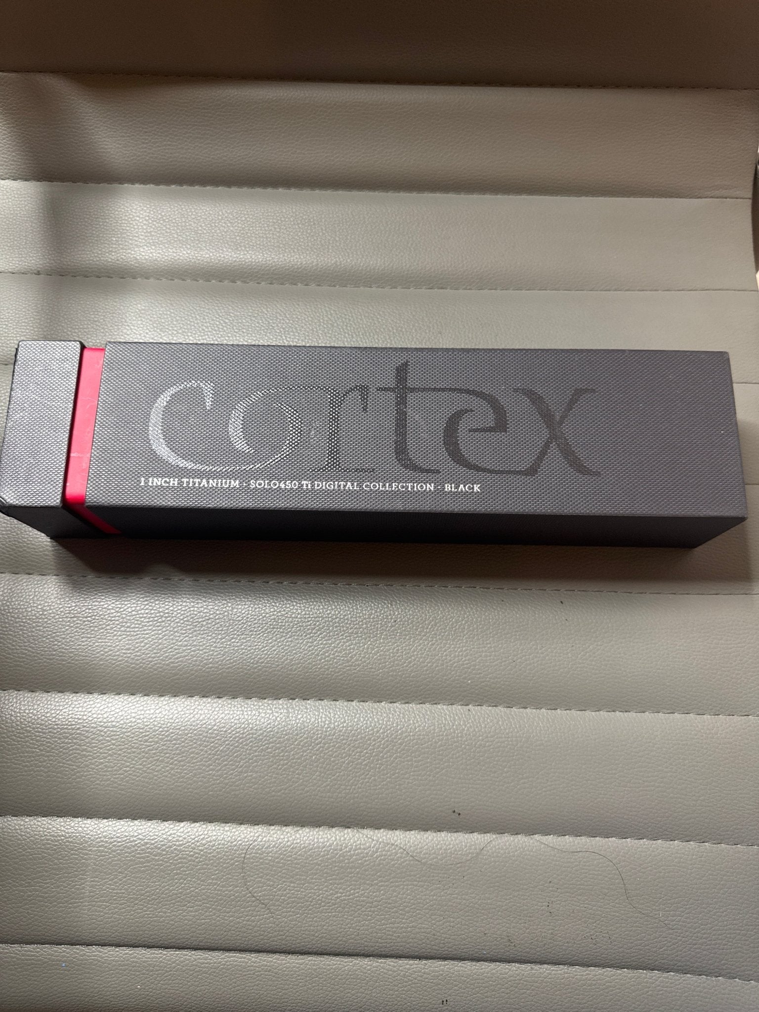 Cortex Solo Titanium Flat Iron Hair Straightener, 1-Inch, Black