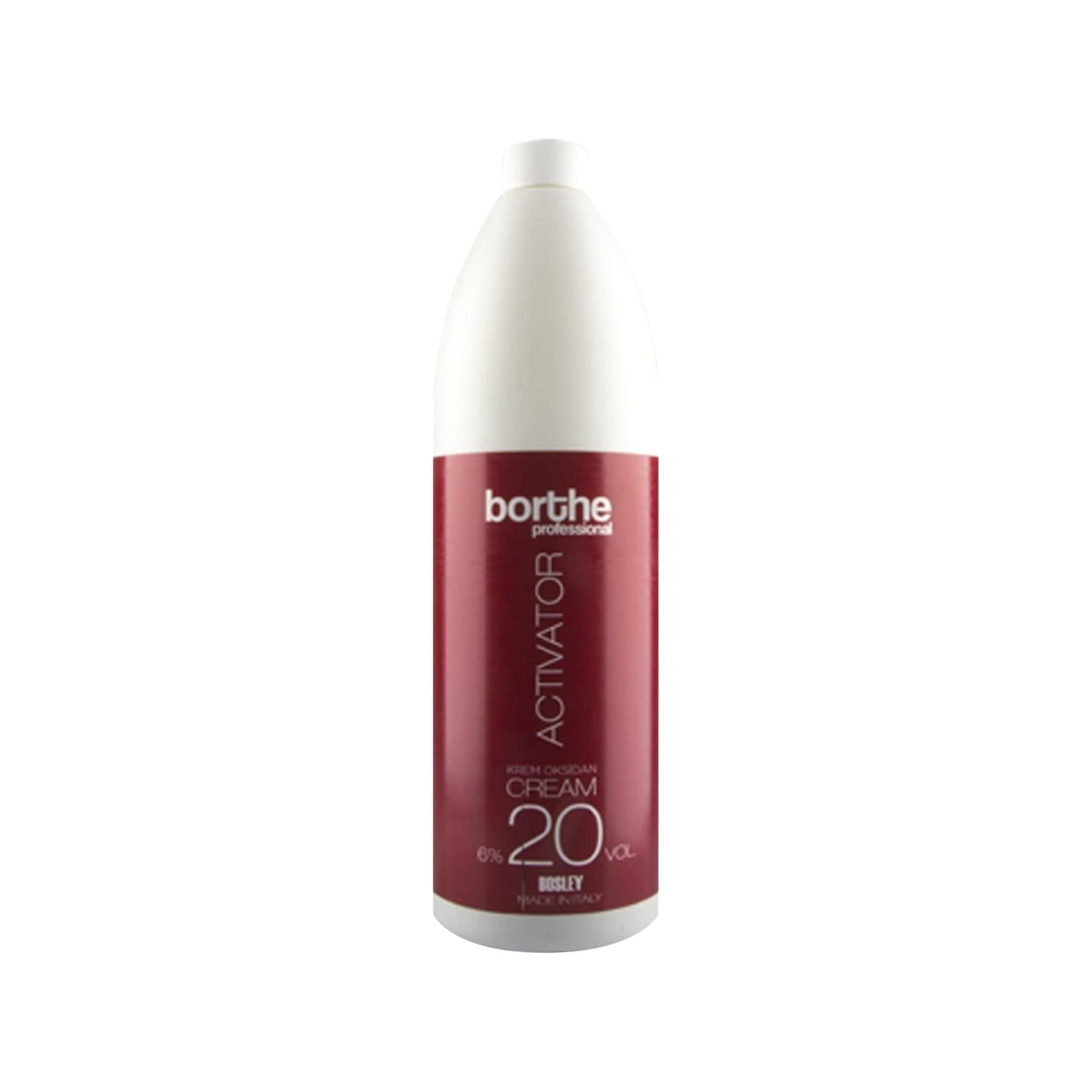Borthe Professional Cream Developer 20 Vol. 6% 1000 ml - Professional Hair Oxidizer & Developer Cream for Salon-Quality Hair Coloring & Bleaching