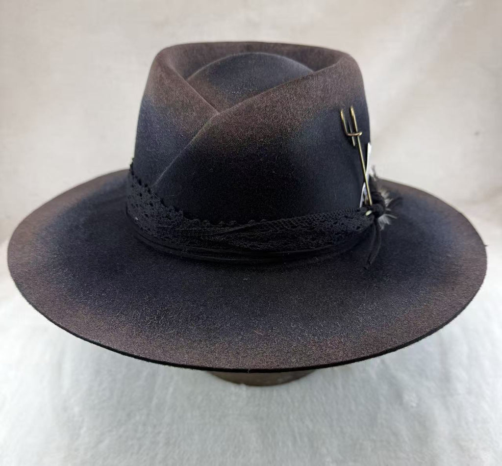 New Autumn Winter Stylish Woolen Vintage Mens Top Hat