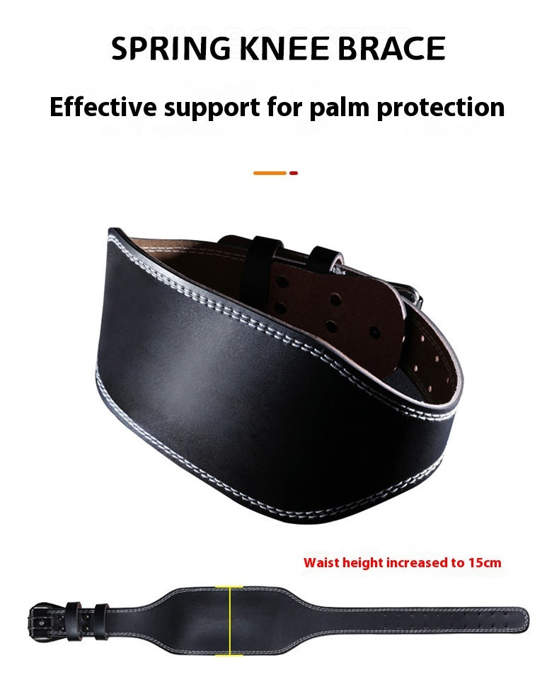 Cowhide Squat Strength Training Weightlifting Belt