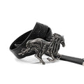 Textured Embossed Full-grain Leather Belt