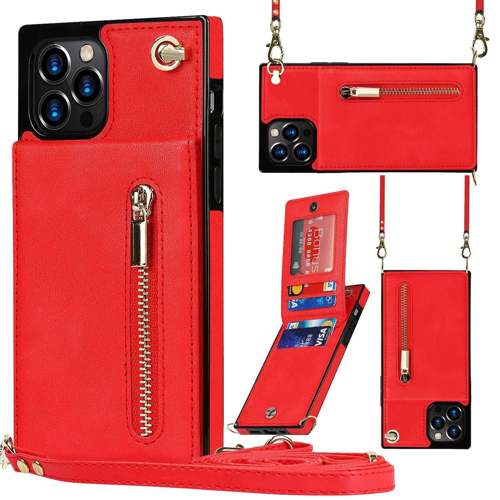 Leather Case Card  12 Messenger Phone Case Explosive Style