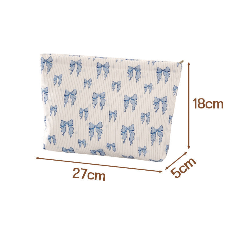 New Corduroy Clutch Cosmetic Bag For Women