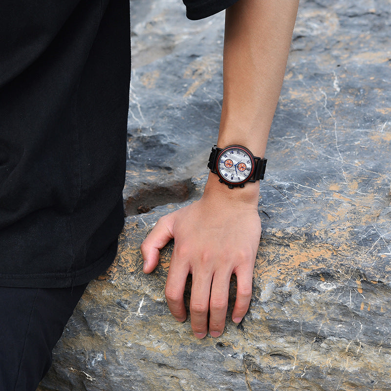 Unisex Wooden Quartz Decoration Watch