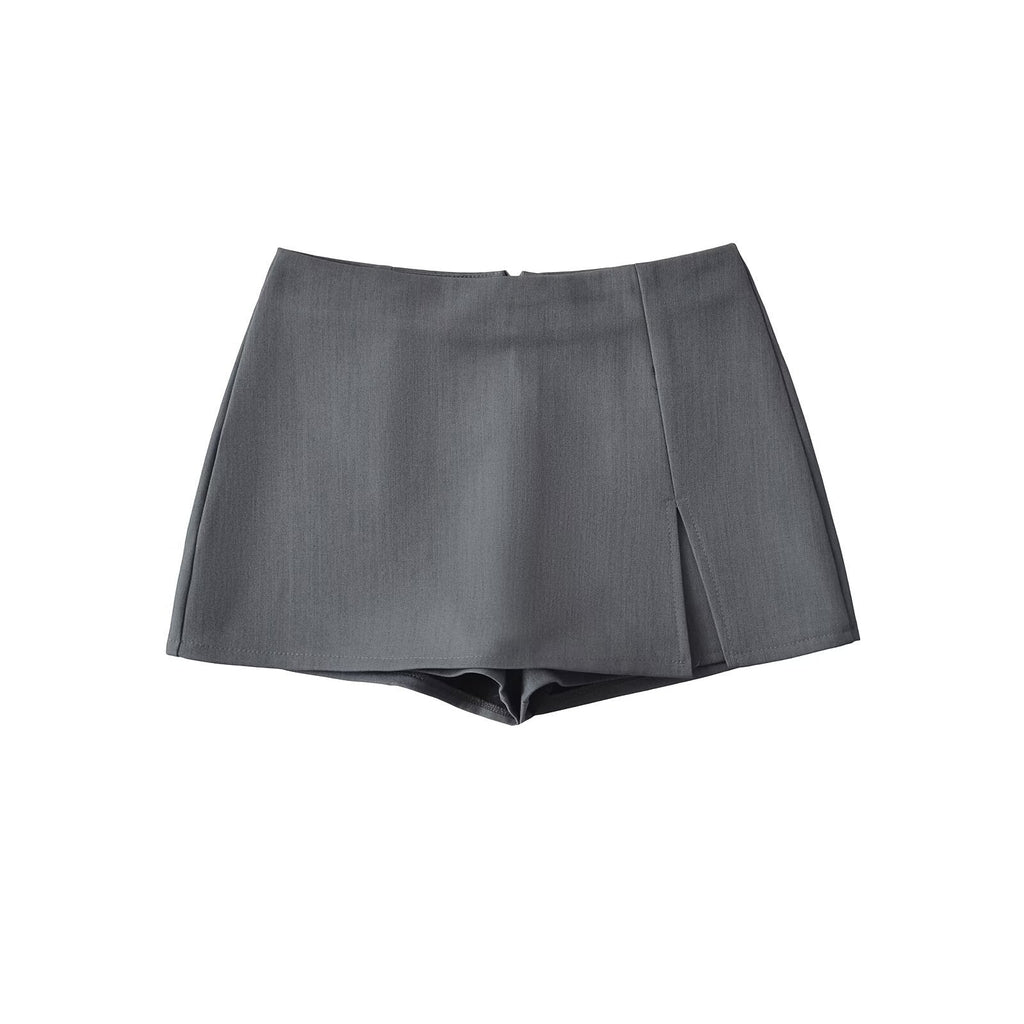 High-waisted Figure-flattering A-line Skirt With A Stylish Slit