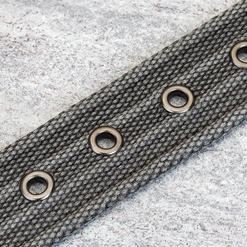 Men's Pin Buckle Polyester Canvas Belt