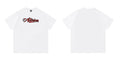 Affixed Cloth Embroidered Plus Size Loose Short Sleeve T-shirt