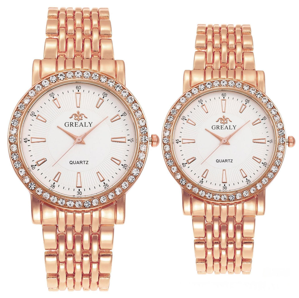 Mens And Womens Quartz Dress Couple Watches Business Gift