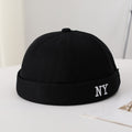Men's Single-color Embroidered NY Letter Adjustable Trendy And Bohemian Style Landlord Hat, Suitable For Daily Casual Street Dance Outfits.