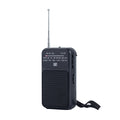 Dual Power FM AM Pocket Radio with Flashlight