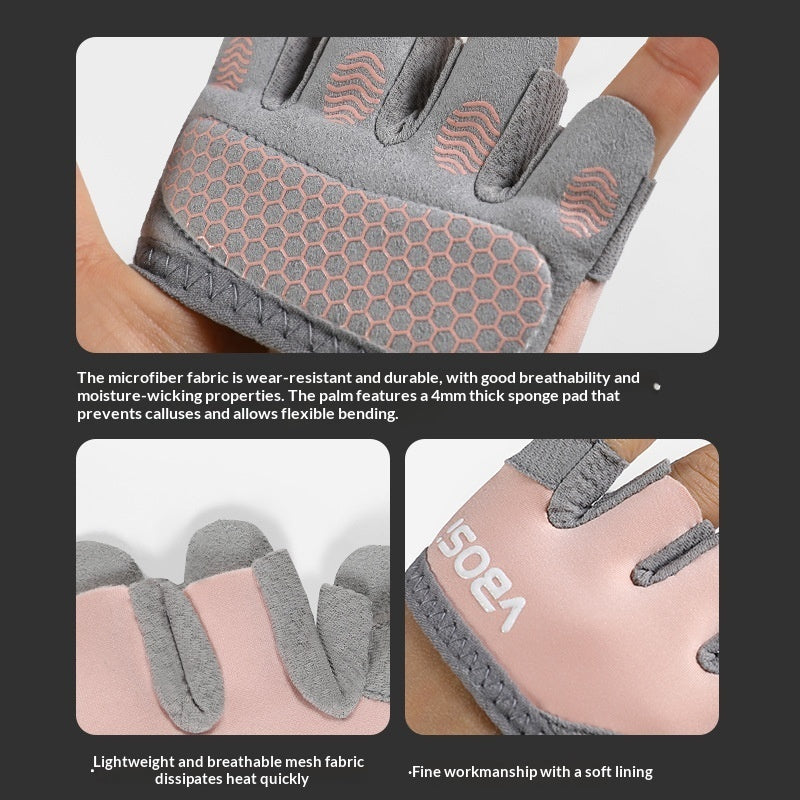 Fitness Gloves With Half Fingers Callus-resistant Non-slip And Breathable