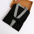 Mens Fashionable Casual Waffle-Weave Nightgown