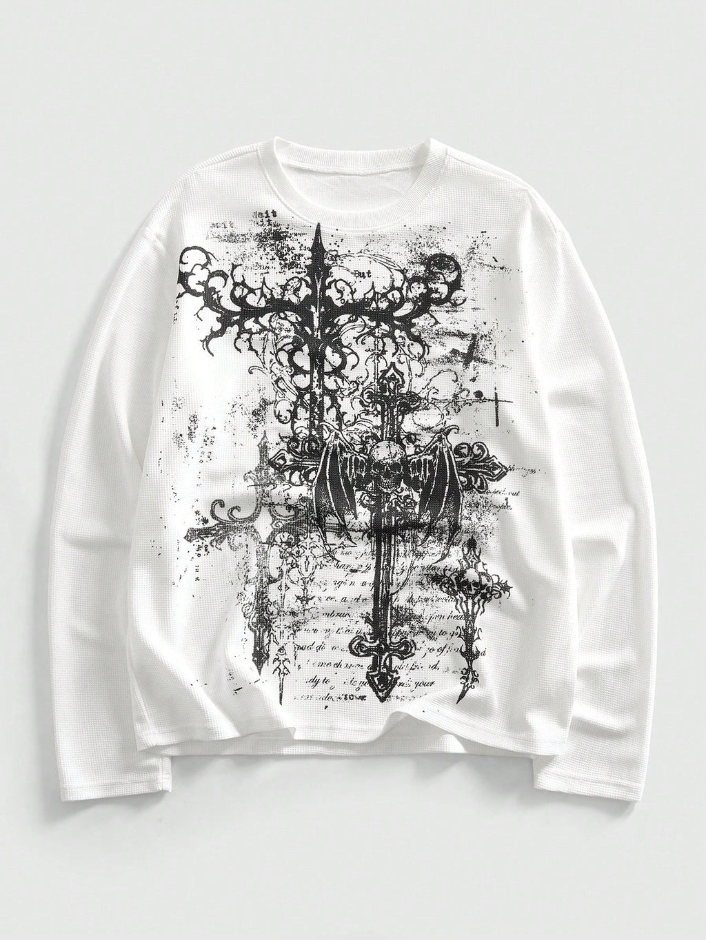 Letter Skull Print Personalized Casual Top