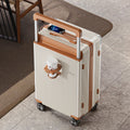 20 Inch 24 Inch Wide Handle Luggage, Silent Rotating Wheel Travel Luggage, Durable Password Lock Carry On Luggage