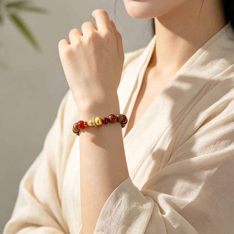 Natural Herbal Incense Bead Bracelet Versatile High-end And Vintage-style