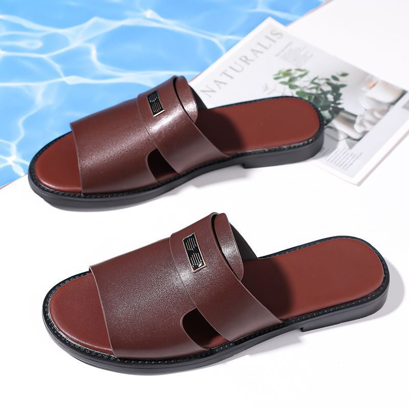 Mens Casual Breathable Versatile Non-slip Slippers
