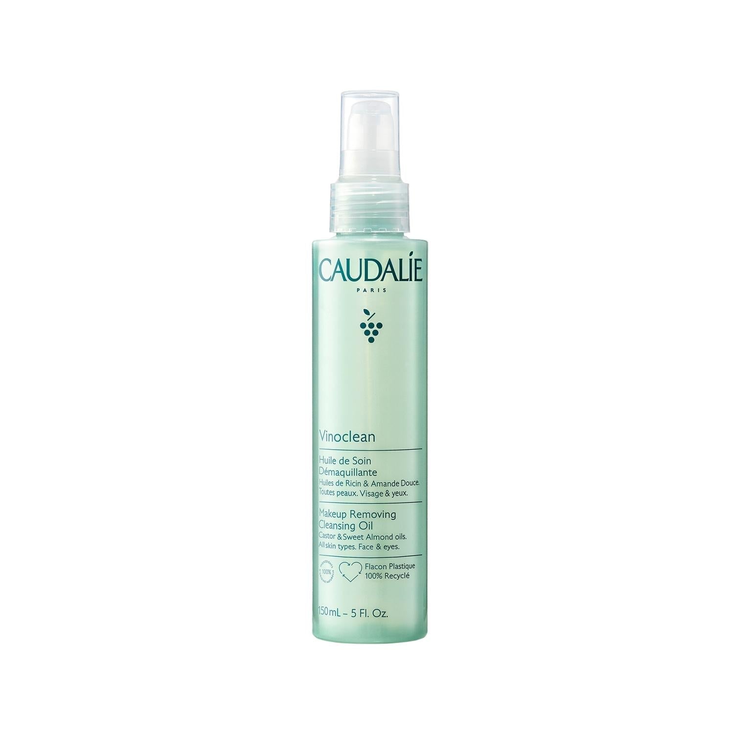 Caudalie Vinoclean Makeup Cleansing Oil - Gentle & Effective Makeup Remover for All Skin Types