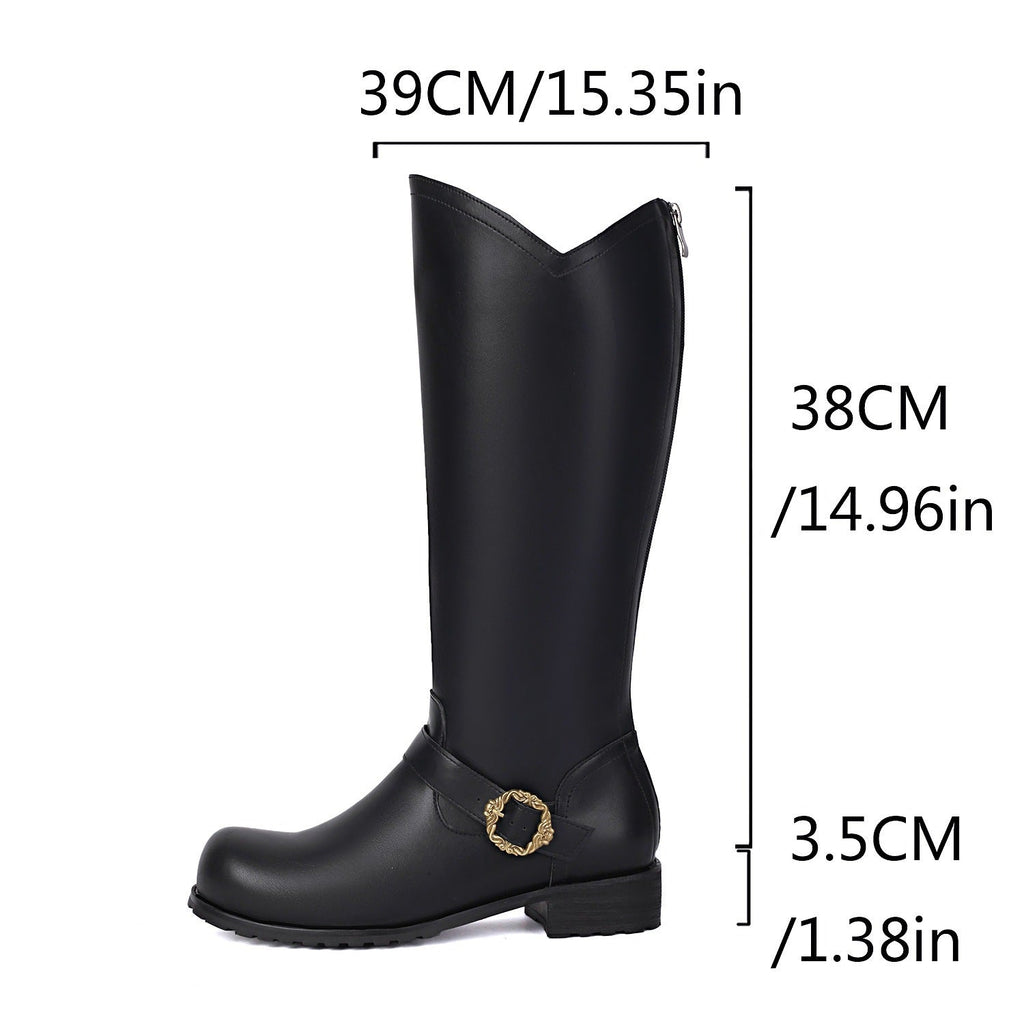 Retro Stage-performance Mens Leather Boots