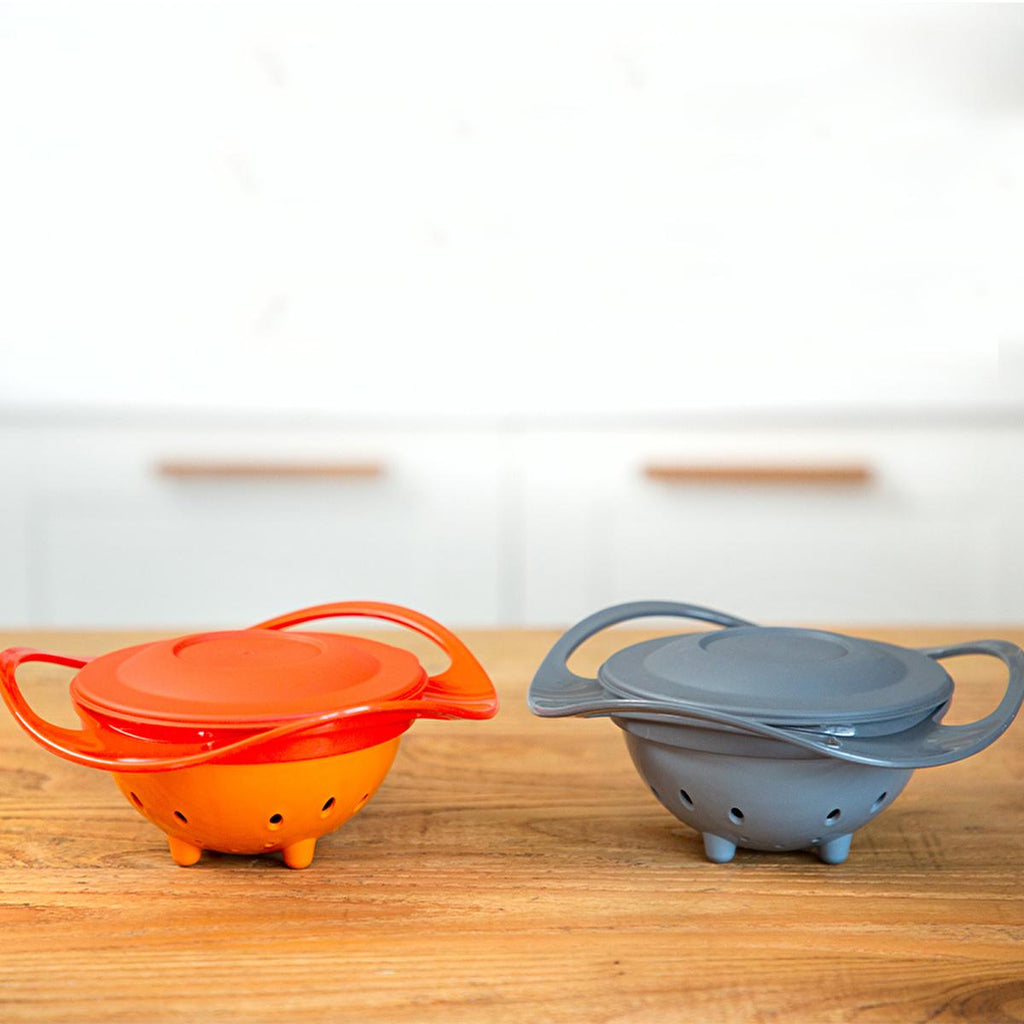 Babyjem Non-Spill Baby Plate - 360 Degree Rotating Design for Independent Eating