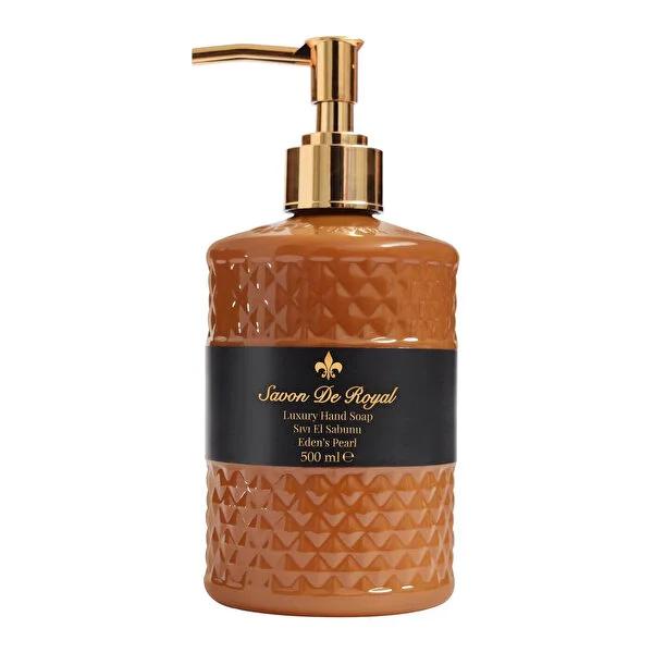 Savon De Royal Luxury Vegan Liquid Hand Soap - Moisturizing, Paraben-Free, Jasmine & Amber Fragrance