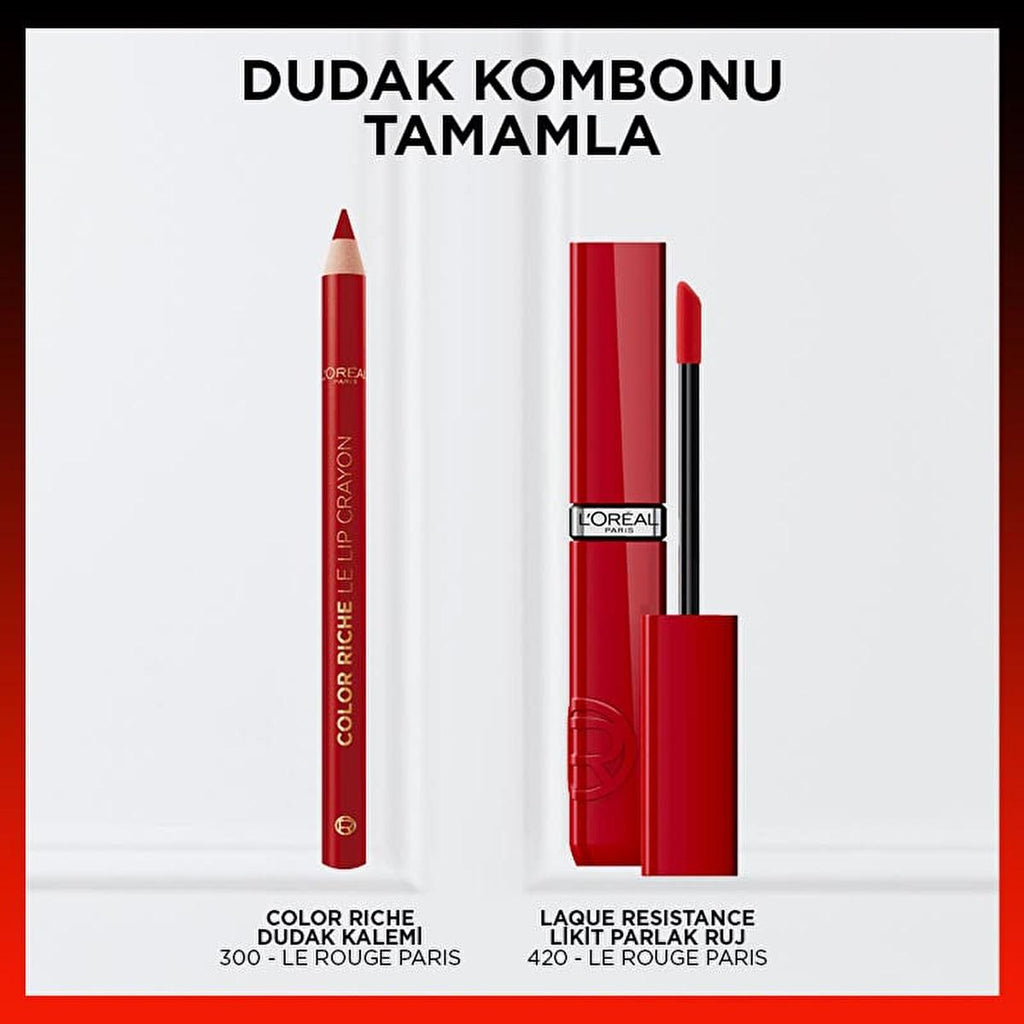 L'Oreal Paris Infaillible: Long-Lasting, Glossy Lipstick - Rouge Paris 420 - Intense Color, 16H Moisture & Shine