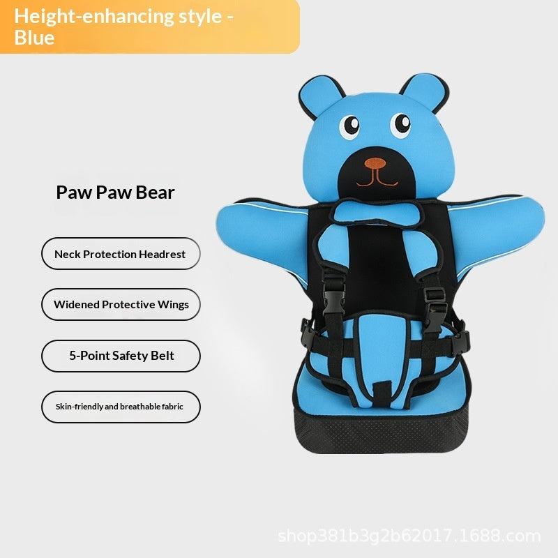 Infant Safe Seat Mat Portable Baby Safety Seat Children's Chairs Updated Version Thickening Sponge Kids Car Stroller Seats Pad