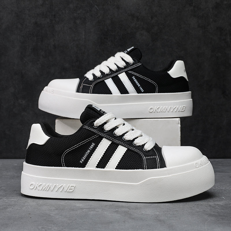 2026 New Height Increasing Men's Shoes, Summer Breathable Casual Platform Sneakers, Versatile Trendy Work Shoes