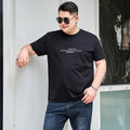 Plus Size Cotton Round Neck Men's T-shirt