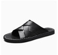 Western-style Flat-bottom Hollowed-out Large-size Slippers