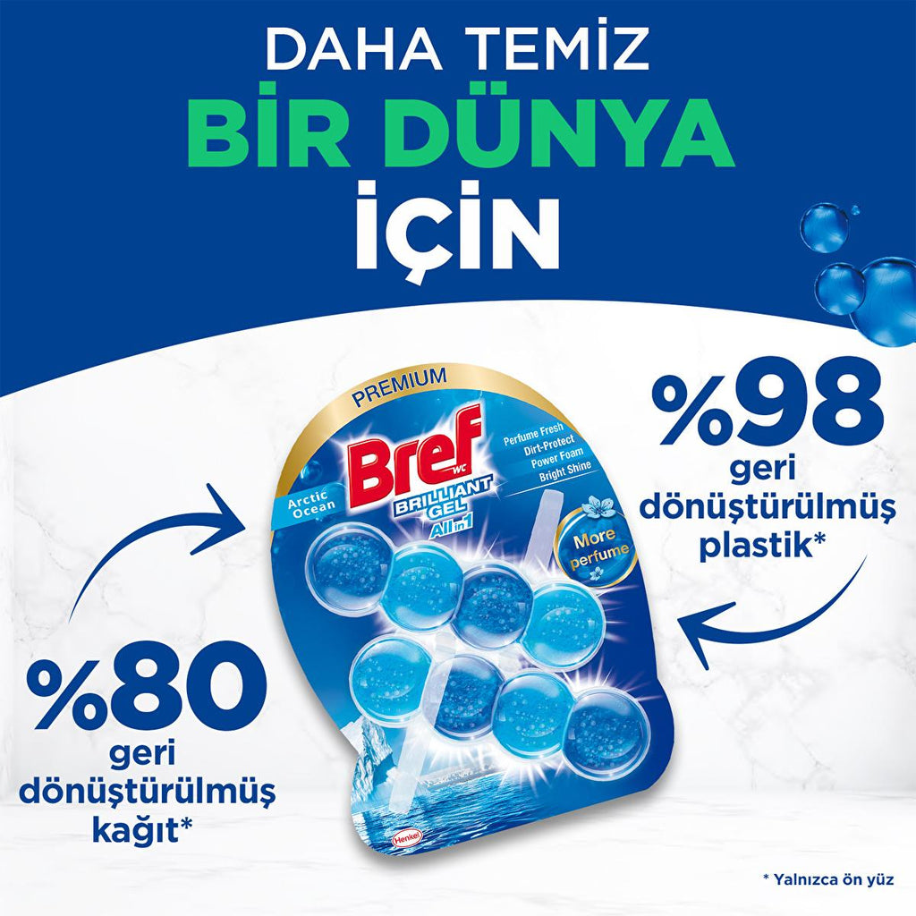 Bref Toilet Cleaning Block - Long-Lasting Freshness & Hygiene for Toilet Bowl Cleaner