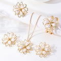 Three-dimensional Flower Ring Bracelet