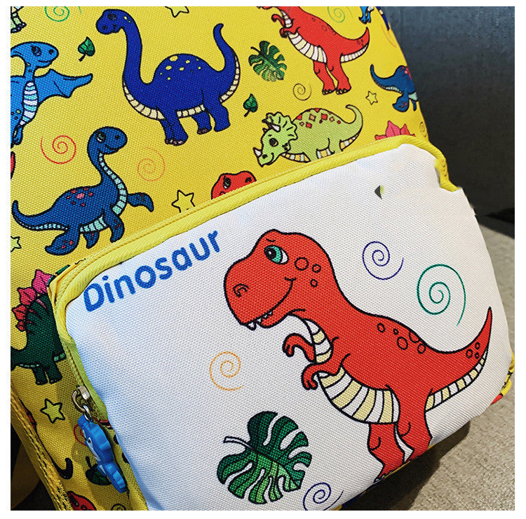 Dinosaur Cartoon Nylon Student Schoolbag for Children