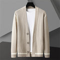 Autumn Cardigan Men's Long Sleeved Sweater Coat
