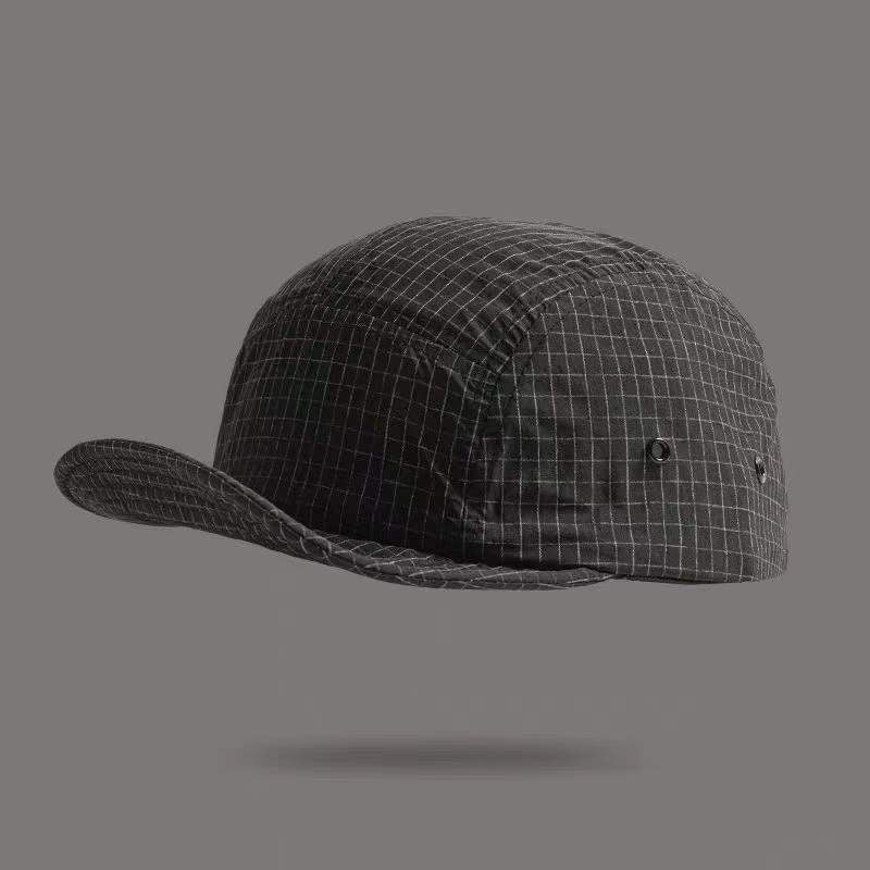 Men's And Women's Retro Checkered Classic Five-panel Casual Style Quick-drying Short Brim Baseball Cap, Daily Outing Versatile Sun Hat