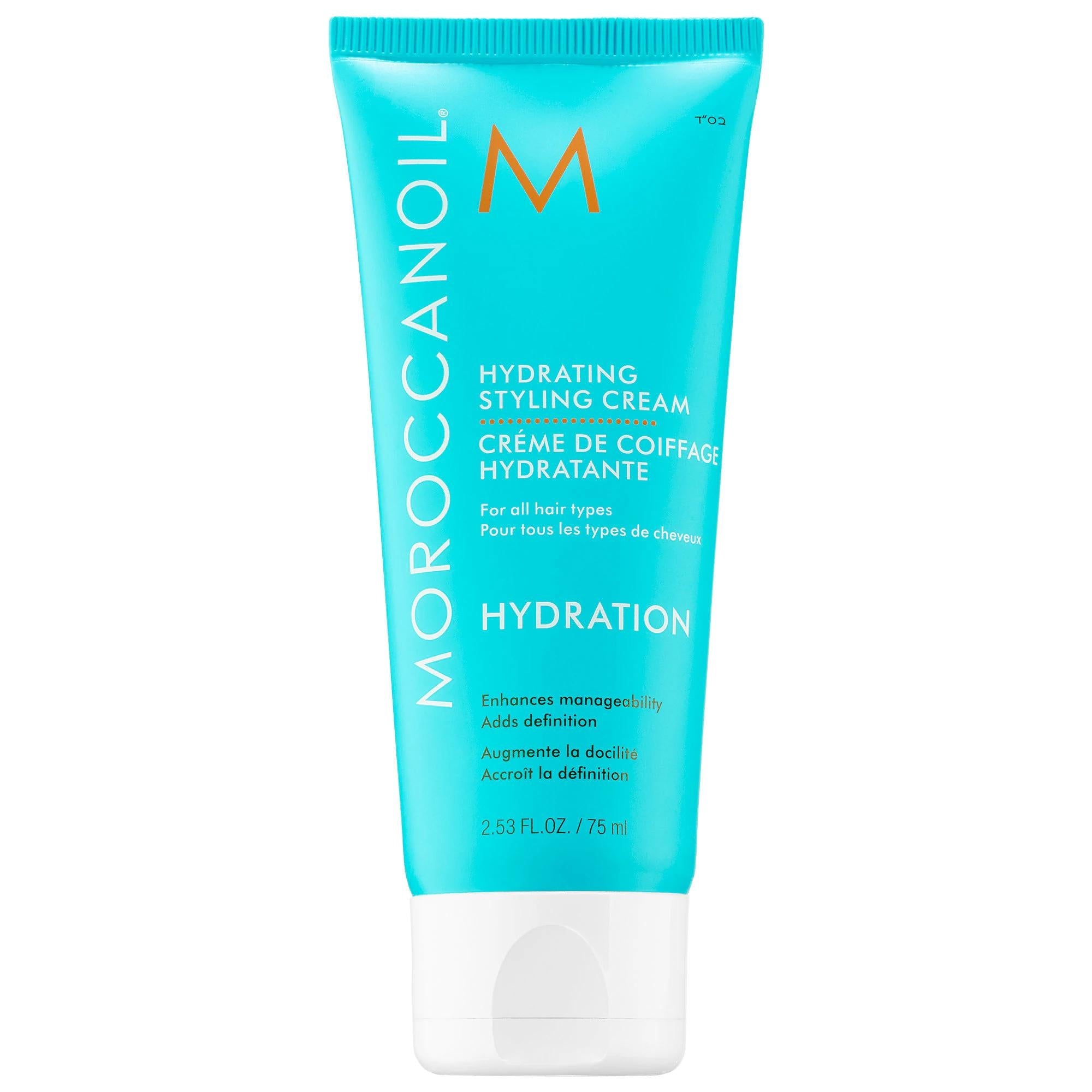 Moroccanoil Hydrating Styling Cream - Leave-In Hair Cream with Argan Oil, Anti-Frizz, Chemical-Free, Recyclable Packaging