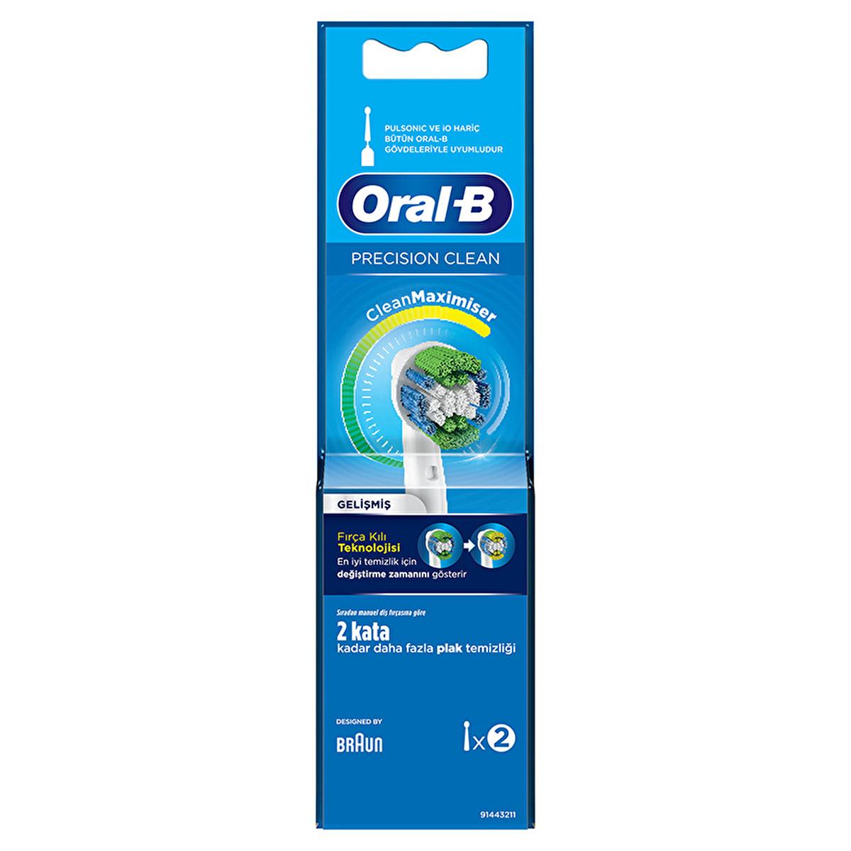 Oral-B Precision Clean Replacement Brush Heads - Superior Plaque Removal & CleanMaximiser Technology - Compatible with Most Oral-B Electric Toothbrushes