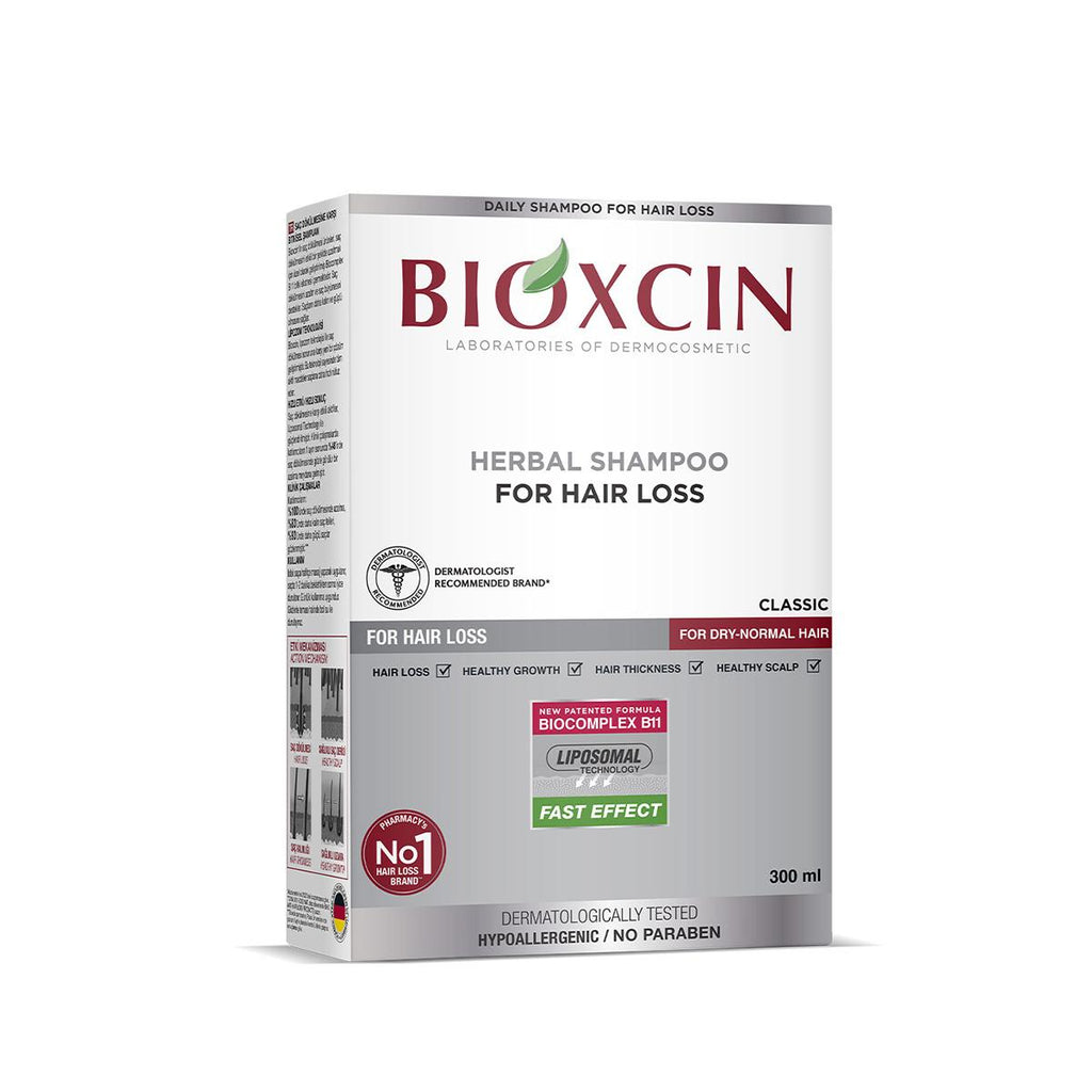 Bioxcin Botanical Shampoo for Hair Loss - Hypoallergenic, Paraben-Free, 10.14 fl oz