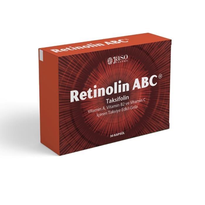Retinolin ABC Dietary Supplement - Vitamin A, B2, C & Quercetin - 30 Capsules for Immune Support